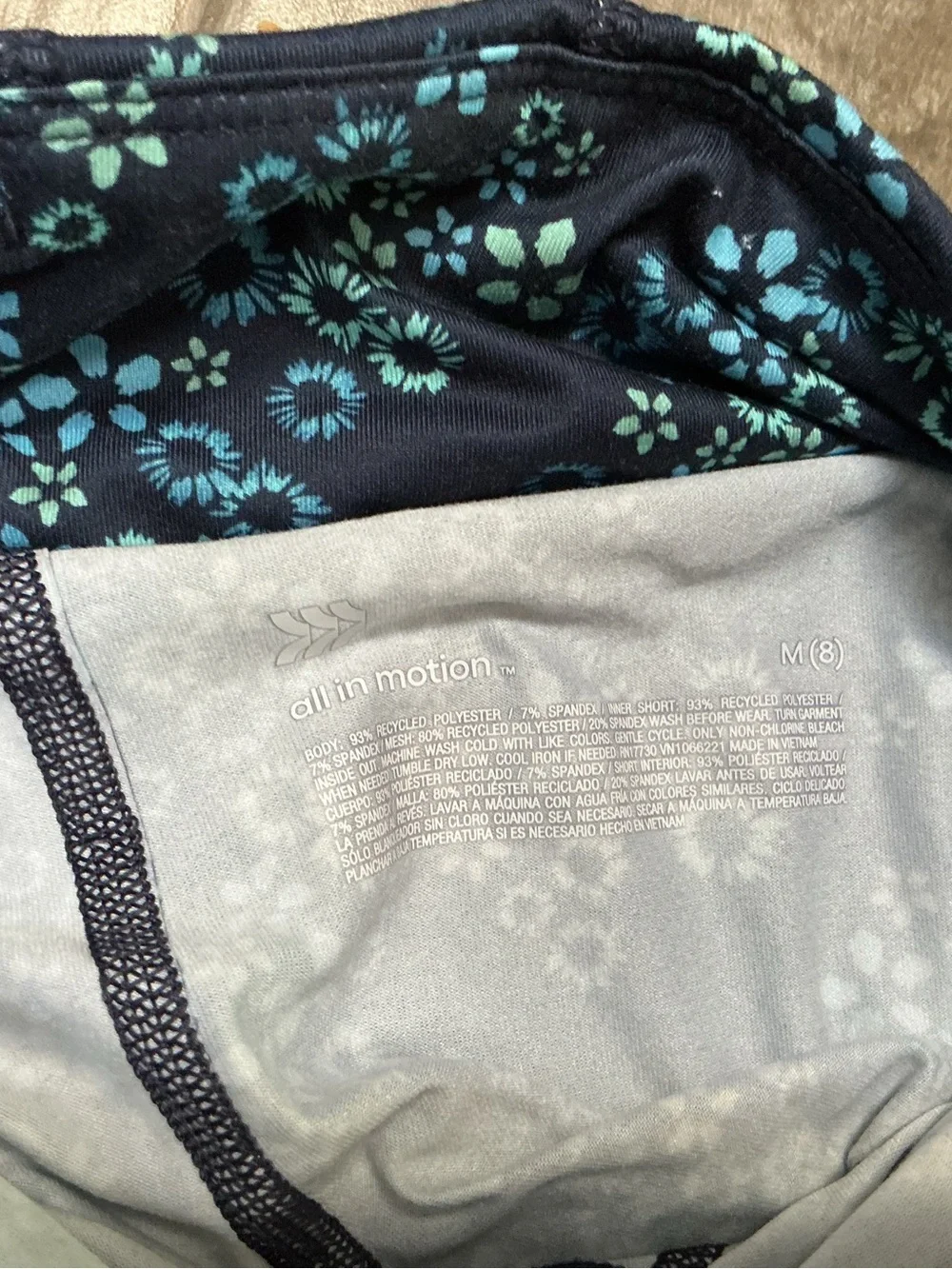 Old Navy Black & White Gingham Cotton Shorts